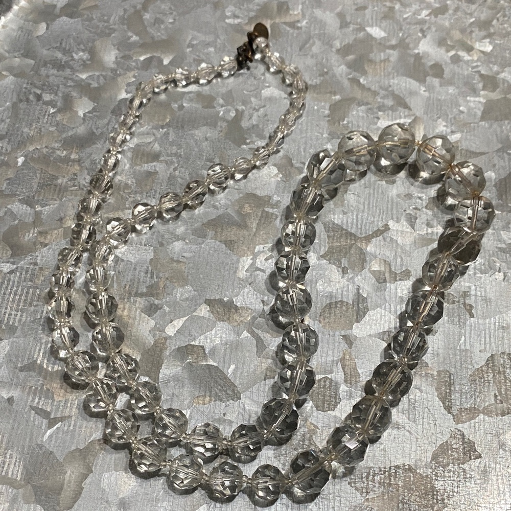 Miriam Haskell Faceted Crystal Necklace